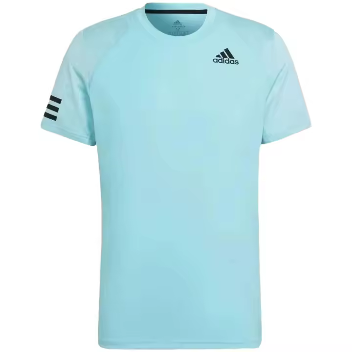 Camiseta de Manga Corta Adidas Club 3 Stripes Men'S Padel T-Shirt para hombre en color azul - 1