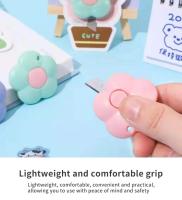 Cuchillo Práctico Telescopio Mini 3PC Ideal Para Manualidades DIY Apertura De Cartas Y Corte De Papel Tapiz En Caja Pequeña - details 2