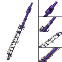 SLADE Piccolo Con 16 Agujeros En Clave C Multicolor Plata Y Cobre Blanco Instrumento De Viento Con Accesorios - details 9