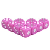 10PCS Dados Pequeños D6 14mm Para Juegos De Tablero Y Apuestas Estándar Con Puntos Accesorios De Juego - details 3