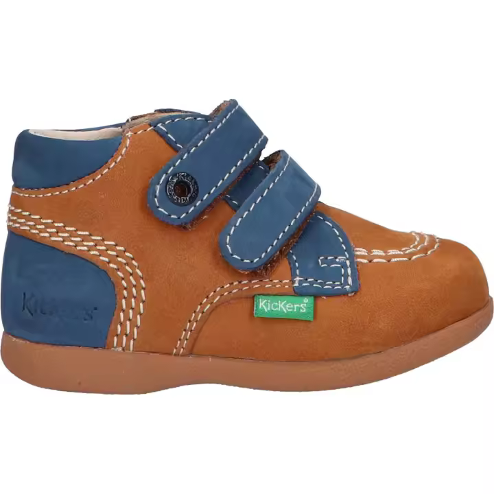 Botines de Niño KICKERS 439476-10 BABYSCRATCH 116 CAMEL BLEU - 1