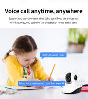 Cámara de vigilancia IP WiFi con visión nocturna, notificaciones en tiempo real, compatible con tarjeta SD, detección y seguimiento de movimiento (blanca) - details 2