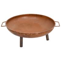 vidaXL Brasero de Acero 67,5x58x22,5 cm Chimenea Fogata Calentador Patio Horno Color Marrón,  Negro, y mas - details 0