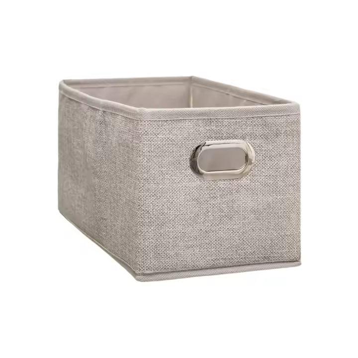 Caja de almacenamiento de tela - Cesta organizadora plegable -Beige Chine- 5 FIVE - Varios Tamaños - 1