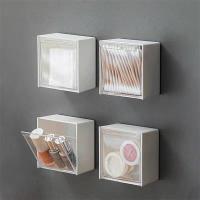 Estante De Pared De Plástico Para Joyería Organizador De Baño Para Maquillaje Almohadillas De Cotonete Cajas De Almacenamiento Para Labiales/Reloj - details 7