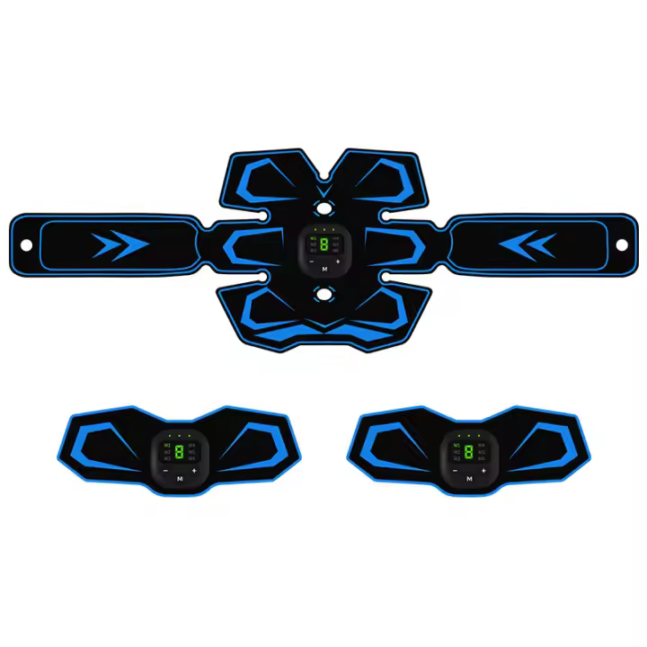 HY Estimulador De Músculos Abdominales Eléctrico EMS Cinturón Masaje De Entrenamiento Muscular Recargable Para Fitness - 1