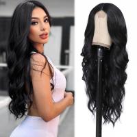 Pelucas Sintéticas Largas Ombre Rubio Platinado 26 Pulgadas Onduladas Para Mujeres Naturalista Middle Part Para Uso Diario Y Fiestas - details 3