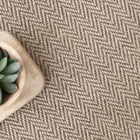 ALFOMBRA REDONDA WEAVER ESPIGA COLOR NATURAL, Ø220CM, LINEA PARALELA - details 1