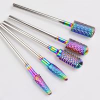 Juego De 5 Piezas De Cortadores De Uñas De Titanio Arco Iris Para Manicura Eliminación De Esmalte De Gel Accesorios Para Taladro De Uñas - details 11