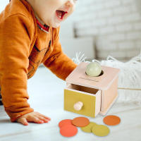 Juguete Montessori Caja De Monedas De Madera Con Juego De Bolas Y Puzzle Doble Cajón Regalo Educativo Para Bebés De 2 a 6 Años - details 10