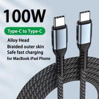 Cable De Carga Rápida 100W 6A Tipo C a Tipo C Para Samsung Xiaomi Redmi Cable De Datos USB C Para MacBook pro iPad pro - details 0