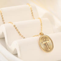 Encanto Collar con colgante geométrico de moda para mujer, con letras doradas y mariposa. - details 22
