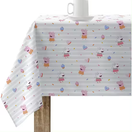 BL BELUM  Mantel Peppa Pig cm Mantel resinado (tacto plastificado) antimanchas modelo Awesome 4 - Mantel Elegante Made By BL BELUM - Mantel No traspasan Líquidos Made Spain - 1