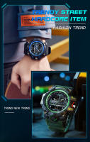 Reloj Deportivo De Estilo Militar G-Serie SANDA Para Hombres Resistente Al Choque Y Al Agua Con Pantalla Analógica Y Digital Relogios Electrónicos Para Hombre - details 4