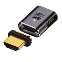 Adaptador De Conector Magnético Compatible Con HDMI Hombre a Mujer 8K HDMI-Compatible 2.1 8K/60Hz 4K/120Hz Para Xiaomi TV Box PS5 - details 8