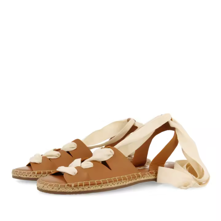 Gioseppo Sandalias Planas Cuero Mujer Espadrilles Cuerdas Atibaia - 1