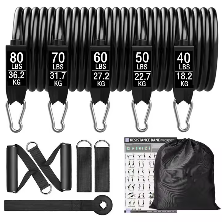 Banda De Resistencia Elástica Para Entrenamiento De Fitness 300lb Ejercicio Doméstico Y Gimnasio Equipo De Expansión Para Muslos Glúteos Y Abdomen - 1