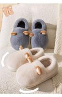 Zapatillas De Algodón Para Hombres Y Mujeres Con Talón De Bolsa Antideslizante Y Suela Gruesa Para Invierno Uso Indoor Cómodas Y Cálidas Con Forro De Terciopelo - details 13