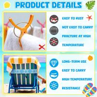 Cinta Elástica Para Silla De Playa Colorida Y Resistente Al Viento 11.8 Pulgadas Accesorio De Playa Para Almacenamiento De Sábanas Y Fundas De Almohada - details 4