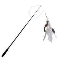 Varita Telescópica Para Gatos Extensible 1.8m Juguete De Pena Resistente Al Rasguño Para Aliviar La Aburrición De Los Gatos - details 5