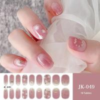 Pegatinas De Uñas Gel Semi-Curado Adhesivas Cubiertas Por Encima Para Manicura Moda Necesitan Lámpara UV Para Uñas Postizas - details 4