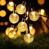 Guirnaldas Luces ExteriorSolares,Guirnalda Luces Solar Impermeable, 8 Modos Interior y Exterior Cadena de Luces Solar para Jardín, Patio, Fiesta (Blanco Calido) - details 0