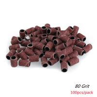 100pcs Banda De Arte De Uñas Con 4 Grados De Fijación 60# 120# 180# 240# Anillo De Pulido Para Máquina Eléctrica Accesorios De Manicura Herramienta De Corte De Uñas - details 8