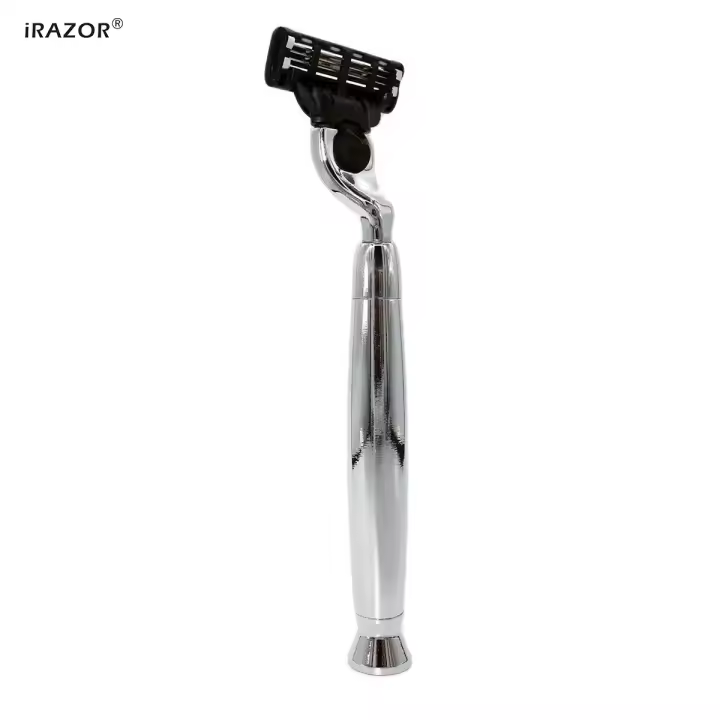 IRAZOR Cuchilla Manual Para Hombres Porta Navajas De Metal Herramienta De Afeitar Y Corte De Barba Hecho En China Acero Inoxidable Tamaño 14cm - 1