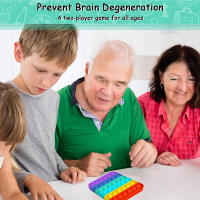 Juguete Antiestrés De Burbujas Para Niños Y Adultos Arcoíris Juego De Alivio Del Estrés Para Oficina Herramienta Sensorial Para Reducción Del Ansiedad - details 1