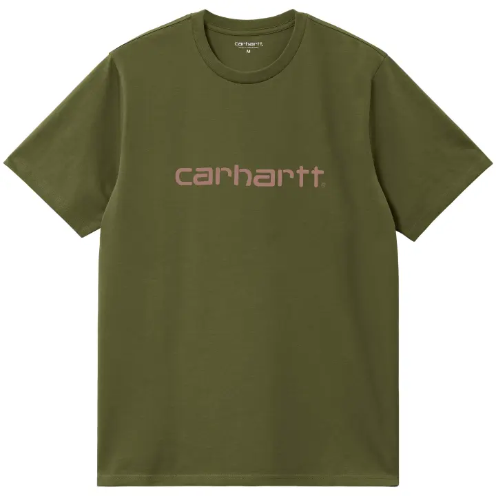 Camiseta de Manga Corta Carhartt WIP Script T-Shirt para hombre en color verde - 1