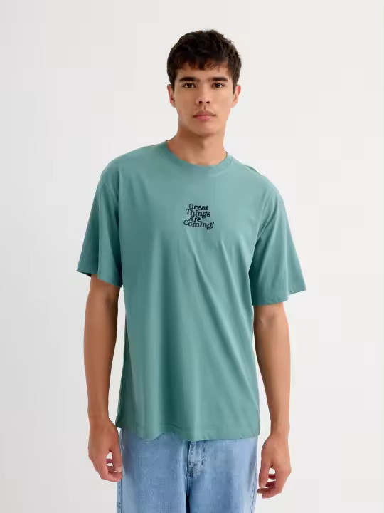 Camiseta de algodón con mensaje motivacional, diseño versátil y cómodo para el día a día INSIDE - 1
