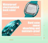 Reloj Deportivo SMAEL Para Mujer Con Correa De Silicona Impermeable Y Pantalla LED Digital Resistente Al Choque Y Con Luz Trasera - details 10