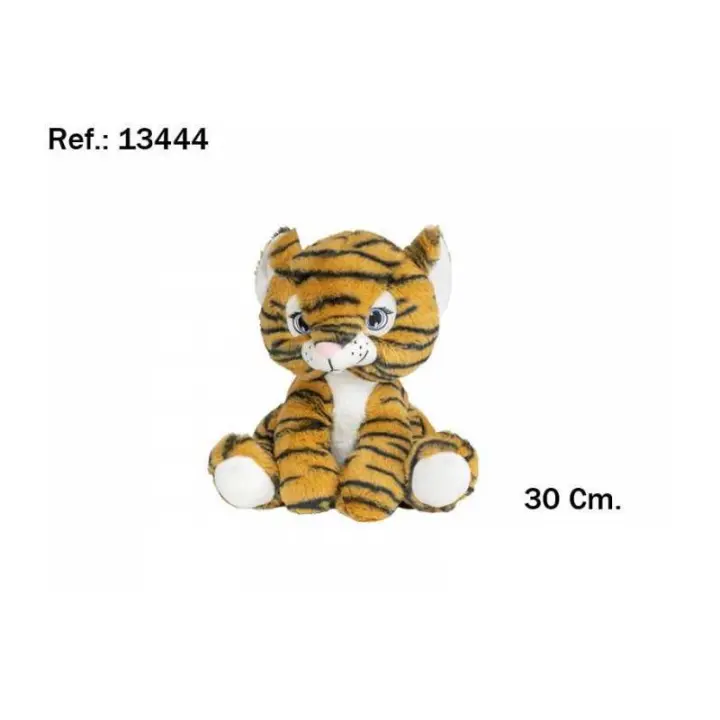 PELUCHE TIGRE SENTADO 30 CM DE ARTESANÍA BEATRIZ - 1