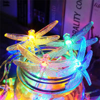 Luces De Hiedra De 40 LED Dragonfly Decorativas Luz Fae Tirada De Batería Para Decoración De Dormitorio Boda Navidad - details 10