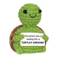 Adorno De Tortuga Positiva Bonito Pequeño Animal Hecho a Mano Regalo Inspiracional Soporte Emocional Motivacional Para Cumpleaños - details 1