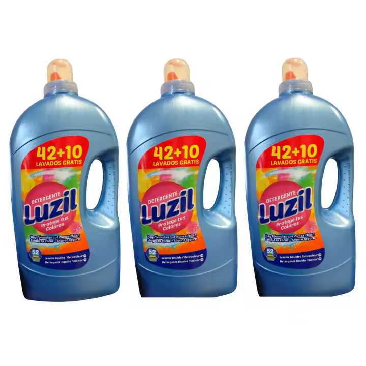 LUZIL DETERGENTE PROTEJE TUS COLORES PACK 3 126+30 DOSIS TOTAL 11.700ML - 1