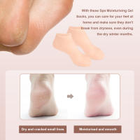 1Par De Calcetines De Silicona Reutilizable Para Cuidado Del Pie Gel De Spa Exfoliante Y Hidratante Anti-Pezuñas Y Piel Seca Tamaño Unico - details 5