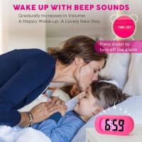 Reloj Despertador Digital LCD, with Gran Pantalla, fácil de configurar, with Snooze y Luz de Noche, Alarma with Sonido Ascendente y portátil, El Gift Ideal para niños - details 3