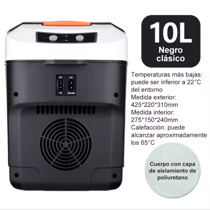 MAXWORK Mini Nevera Refrigerador Portátil de 10l para Coche y Hogar | Función de Refrigeración y Calefacción - 1