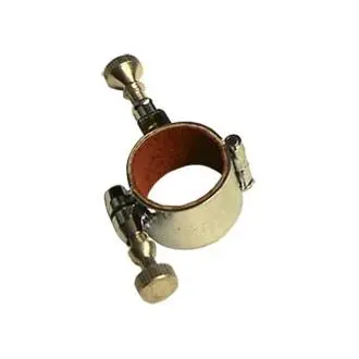 Soporte abierto atril de trompa Ø 13 mm Dorado - 1