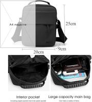 Bandoleras Hombre Bolso de Hombre Bolsas de Mensajero de Negocios Bolso de Mano Mariconeras para Hombres Crossbody Bag Shoulder Casual Fashion - details 2