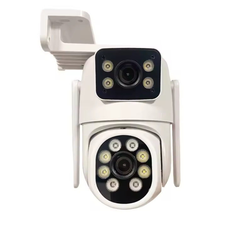 Cámara IP WiFi 2K 4MP Con Lente Doble Pantalla Dual Salida De Seguridad Al Aire Libre CCTV Vigilancia De Video Alarmas De Luz Camhipro - 1