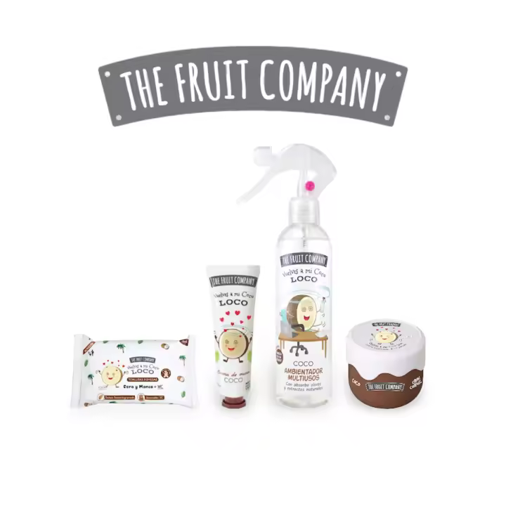 THE FRUIT COMPANY | Lote Coco - Crema Corporal, Crema de Manos, Spray Ambientador, Toallitas Húmedas - 1