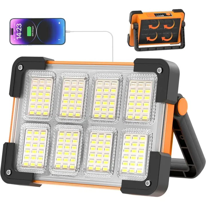 Reflectores LED Recargables | Portátiles con Batería | Lámparas de Trabajo Solar - 1