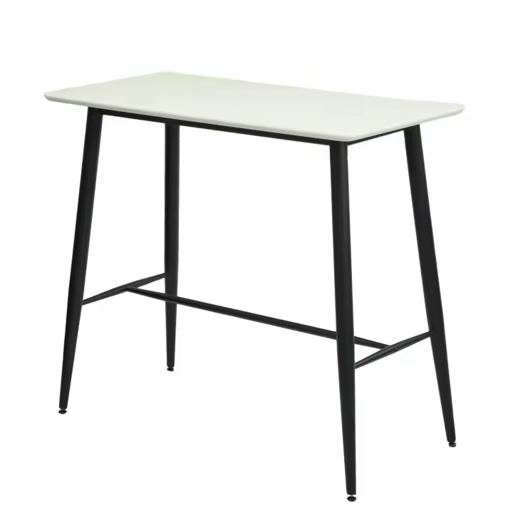 Mesa NITRA, alta, metal, tapa blanca, 120 x 60 cms - 1