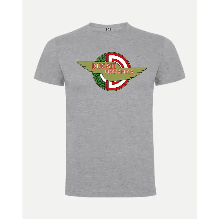 Camiseta roly hombre moto retro duca mecánica en impresión dtf de máxima calidad y durabilidad - 1