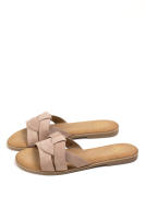Sandalias planas con plantilla acolchada diseño entrelazado, Chanclas cómodas y versátiles para el verano Lyla Wang - details 1