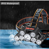 Linterna Frontal LED Recargable USB Super Brillante Con 5 Modos De Trabajo Impermeable Para Pesca De Noche Y Senderismo - details 2