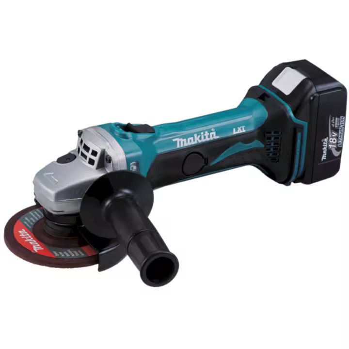 Radial: Miniamoladora LXT® angular a bateria con Limitador de corriente y Sistema anti-restart 18V 115mm. DGA452RME Makita - 1