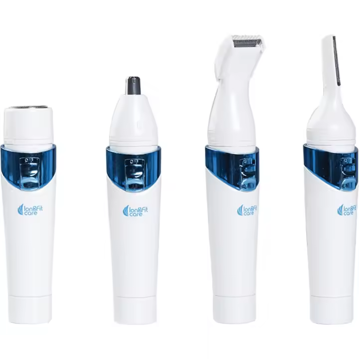 LongFit Care - Depilador Facial 4 en 1, Preciso y Efectivo, Suave y Sin Irritación, Portátil y Fácil de Usar, Moderno y Compacto - 1